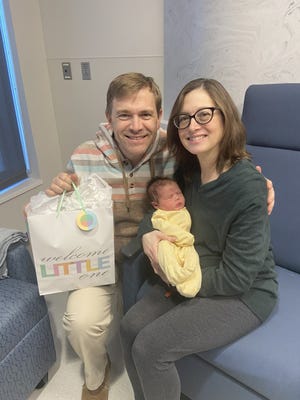 Congratulations to Paul and Maggie Berggren who welcomed their sweet baby boy, Peter, on New Years Day at 5:10 p.m. at Carris Health – Redwood. As is tradition, the Redwood Falls community joined in celebrating the first baby of the new year with a gift bag of goodies.