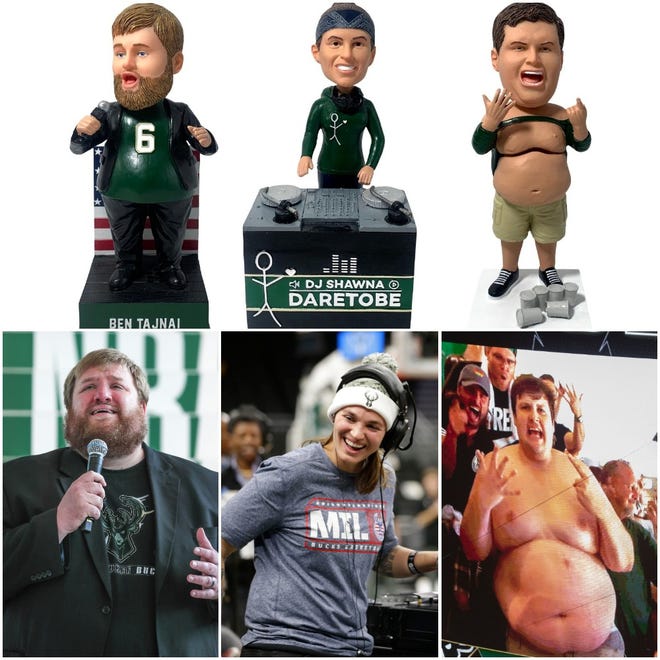 Bobblehead likenesses of Ben Tajnai (left), DJ Shawna and Dan Roberts are now available for pre-order through the National Bobblehead Museum and Hall of Fame in Milwaukee.