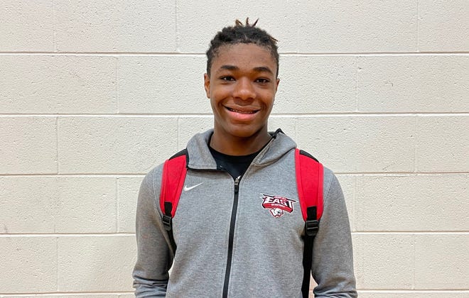 Cherry Hill East senior Jalen Holmes had 11 points and 10 rebounds to power the Cougars to a 46-38 win over Paulsboro on Saturday.