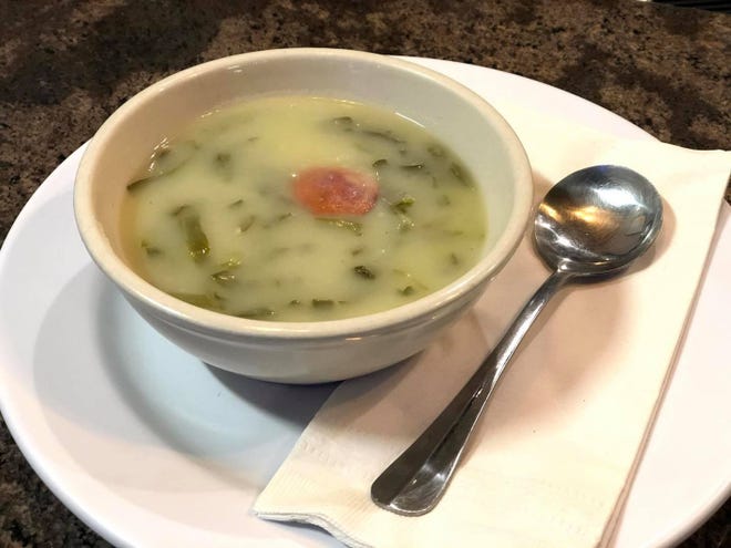 Caldo Verde soup at Churrascaria Novo Mundo in New Bedford.