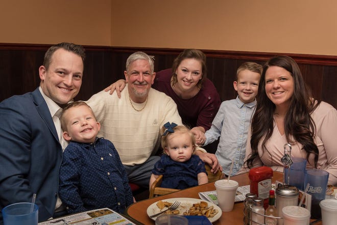 The family in 2019: From left, David Bennett Jr., Preston Bennett, Dave Bennett Sr., Gillian Bennett, Nicole (Bennett) McCray, Sawyer Bennett and Kristi Bennett.