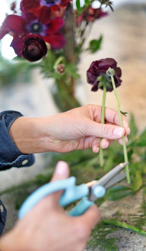 La pequeña empresa de Milton de Jenn Goonan, Cheers to Flowers, dona un ramo a un centro para personas mayores por cada ramo vendido.