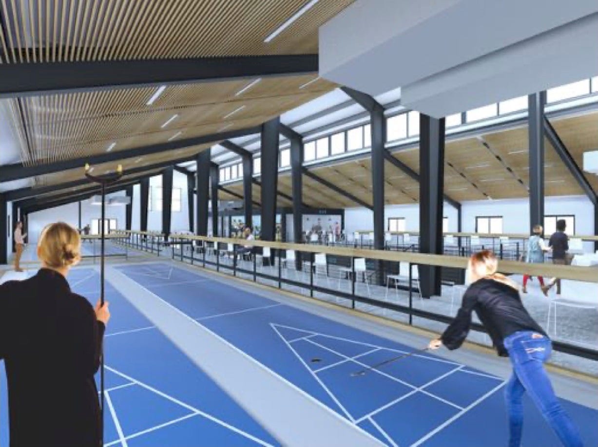 Aula makanan Lansing Shuffle & paviliun shuffleboard akan dibuka musim panas ini