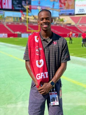 Cameron Corbett, of Magnolia, interned as an athletic trainer with the Tampa Bay Buccaneers in the summer of 2021.