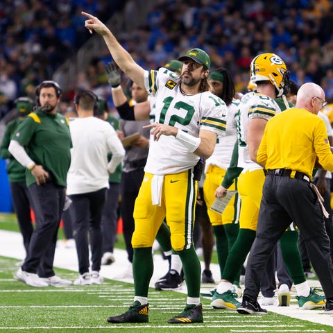 Green Bay Packers quarterback Aaron Rodgers was re