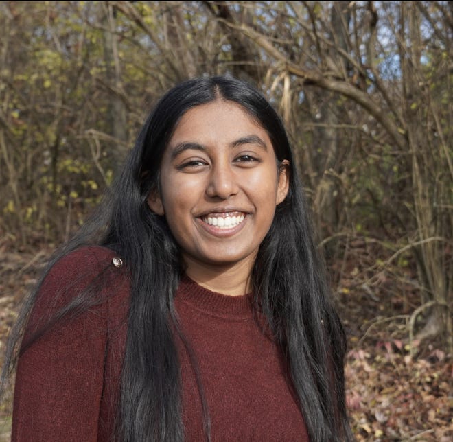 Sneha Ameya, 22, works for an architectural firm in New York. She started a podcast with her friend Keerthi Sekar to talk about their experiences as Indian Americans growing up in Mason and hyphenated identities in general.
