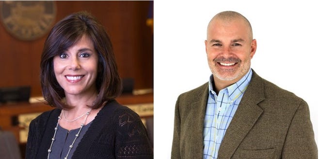 Councilmember Bridget Binsbacher and political newcomer Jason Beck have both filed statements of interest to run for mayor of Peoria.