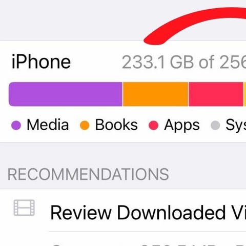 If you have an iPhone, go to Storage through your 