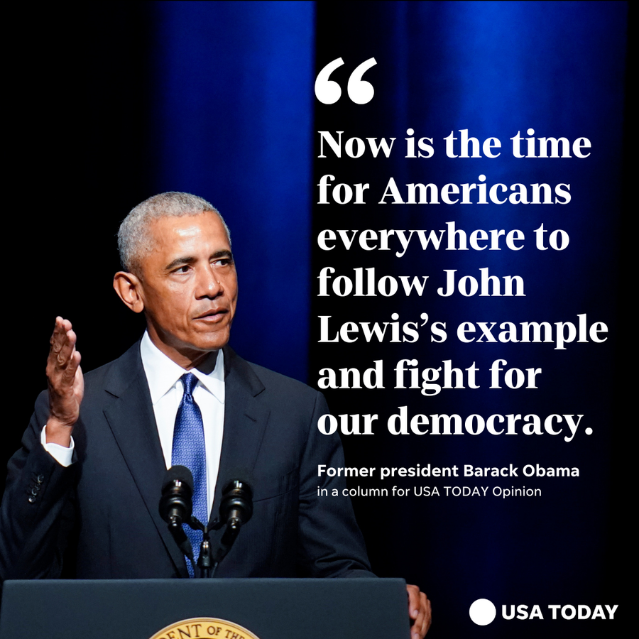 Former President Barack Obama speaks during a memorial service for former Senate Majority Leader Harry Reid in Las Vegas on Saturday, Jan. 8, 2022.