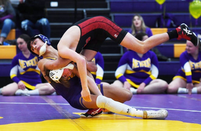 Kaden Weber went 39-2 and placed seventh at state in Class 2A wrestling at 106 pounds to highlight the 2021-2022 wrestling season for Nevada.