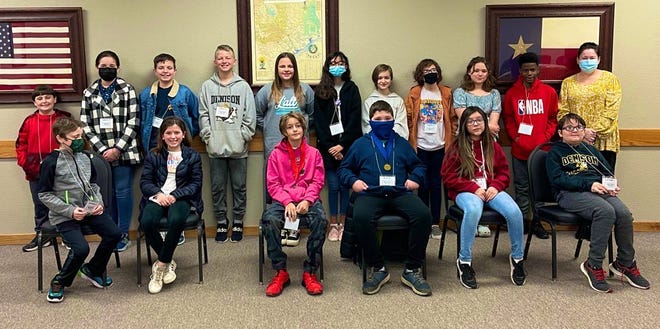 Spellers from B. McDaniel Intermediate gathered for the Denison ISD 2022 Spelling Bee held at the DISD Administration Building.