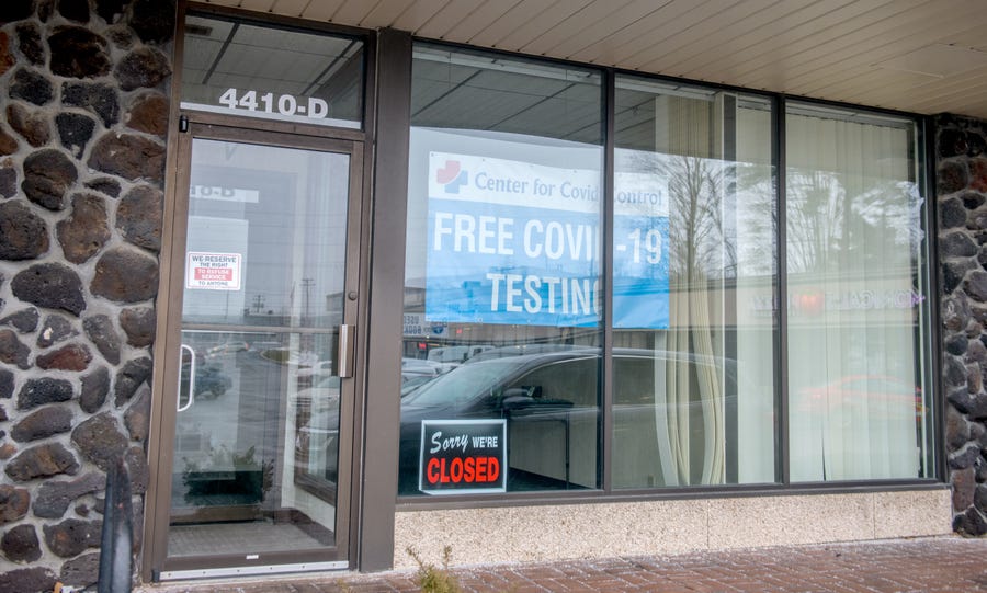 This suite at 4410 N. Knoxville Avenue in Peoria is one of three testing sites in the area run by the Center for   Covid Control, a national company under investigation.