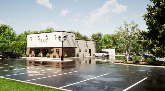 A rendering of Calverde's proposed dispensary, located at 1250 Main Street, in Waltham.