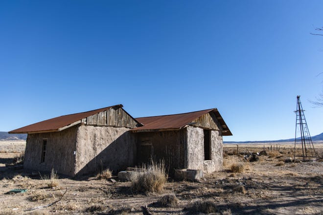 The old adobe homestead on the ranch of Paul Pino's ranch in Carrizozo on Wednesday, Jan. 12, 2020.
