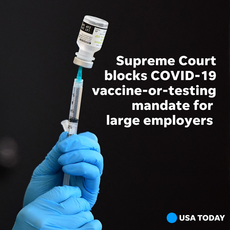The Supreme Court on Thursday halted enforcement of one of President Joe Biden's signature efforts to combat COVID-19.