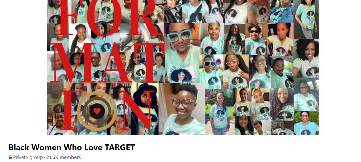 The Facebook group, with over 21,000 members, connects Black shoppers who share a love for all things Target.