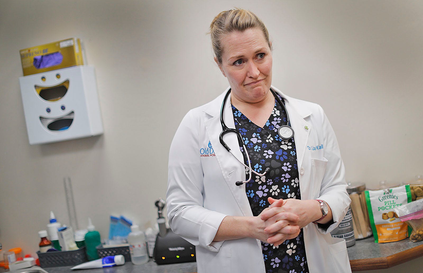 The vet Dr.  Hingham's Lisa Kimball talks about the strain the veterinary services have faced over the past two years.