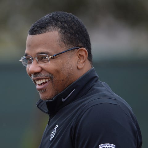 Williams looks on during spring training in 2019.