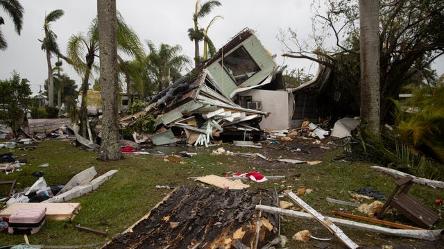 Tornado in Iona, Florida, damages homes - See photos