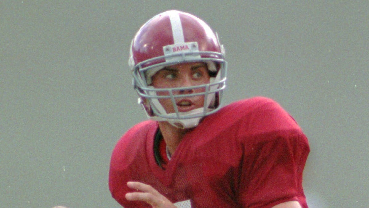 Alabama quarterback Jay Barker during a 1994 game against Ole Miss.
