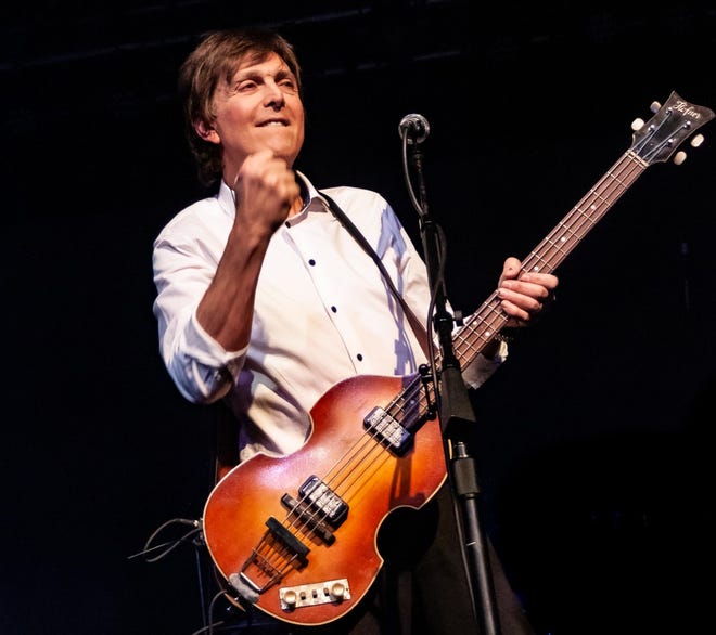 Tony Kishman portrays Paul McCartney in “Live and Let Die: The Music of Paul McCartney."