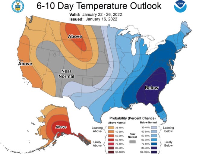 Another cold front is expected to bring below-normal weather to Florida this week.