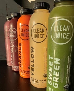 Here are some of the many different juices from Clean Juice in Glen Mills, Pennsylvania.