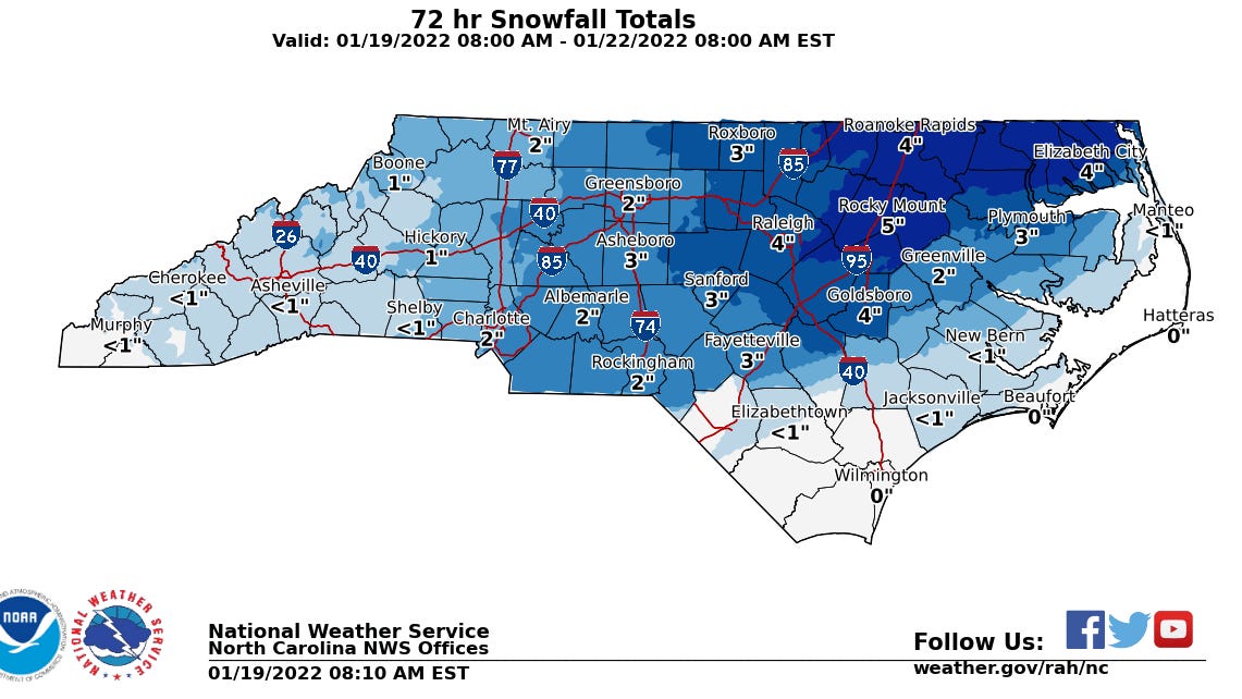Fayetteville, NC weather Winter storm watch, will it snow this week?