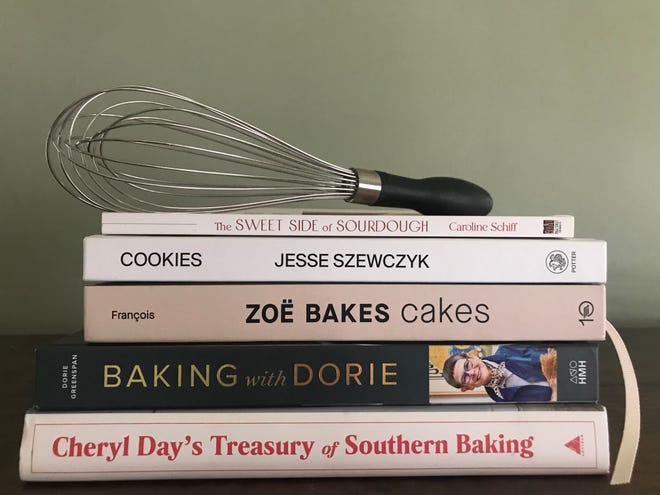 Books for baking that are new in the past year include volumes on sweet applications for sourdough, modern cookies, cakes of all sorts, Southern baking and baked goods from morning to night.
