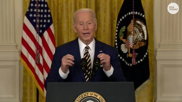 President Joe Biden gives first speech of 2022
