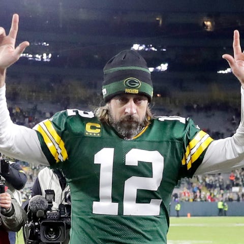 Aaron Rodgers and the Packers have lost four NFC c