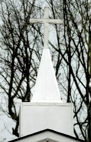 Steeple of the Olive Branch Church, 1820 Mount Misery Road, Leland.
