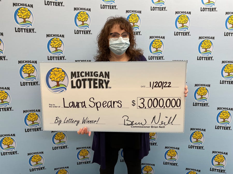 Laura Spears, 55, of Oakland County won $3 million in the Dec. 31 Mega Millions drawing.