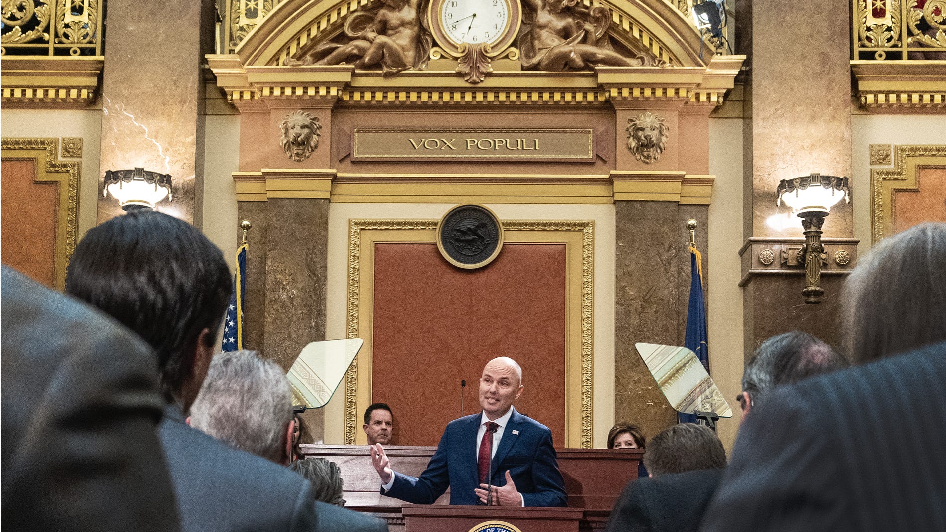 Gov. Cox speaks on taxes, housing, water and hope in his state of the state address - The Spectrum