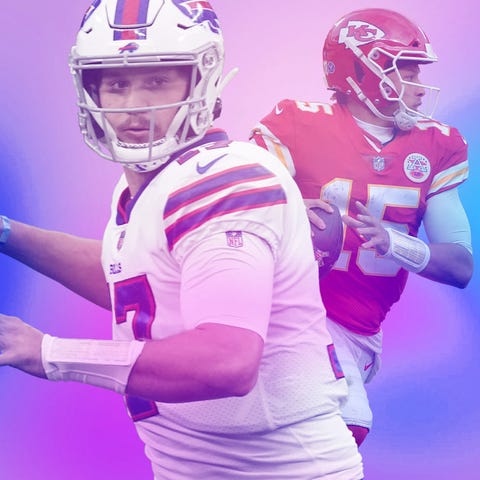 Bills QB Josh Allen and Chiefs counterpart Patrick