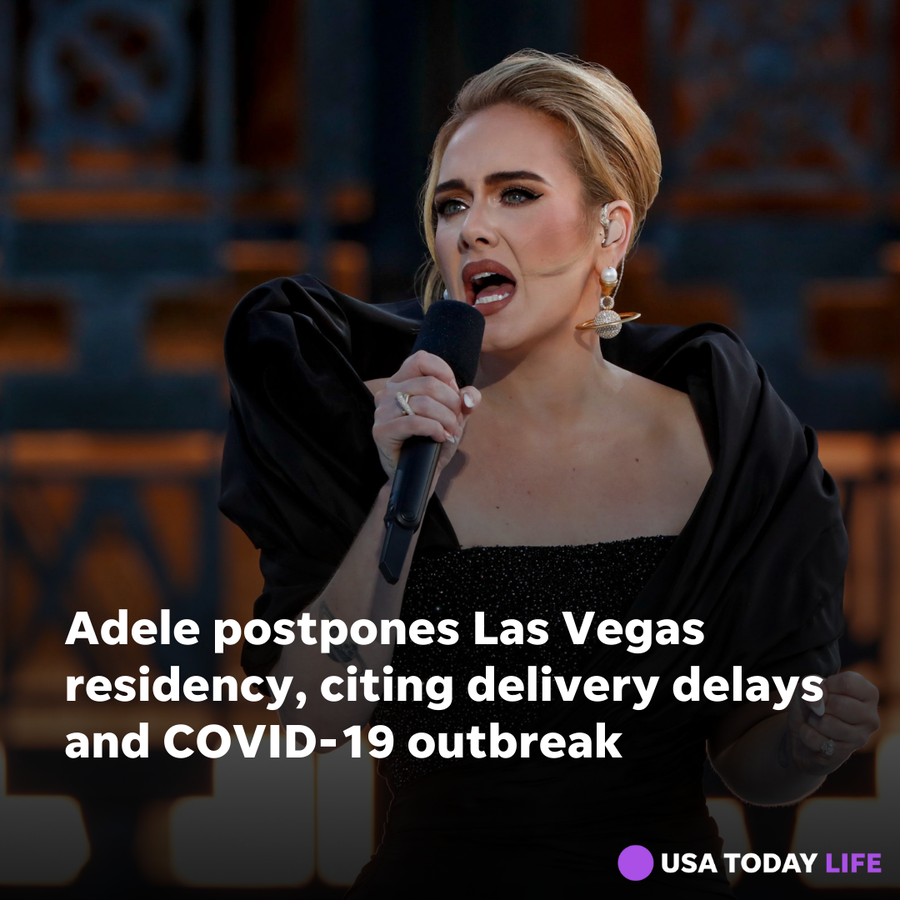 Adele's Las Vegas residency had been set to kick off Friday at the Colosseum in Caesars Palace and run through April.