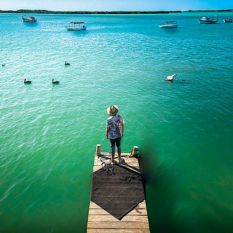 The clandestine enclave of Dzilam de Bravo, locate