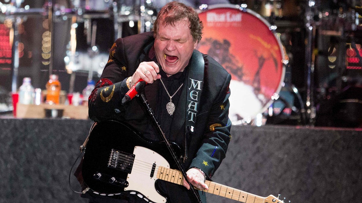 Meat Loaf performs on stage in the Netherlands in May 2013.