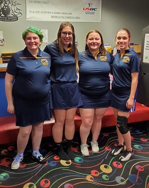 The 2022 Golden Eagles bowling team consists of  Max Shoemaker, Kylie Miklovic, Makenna Wimer and Tory Thompson.
