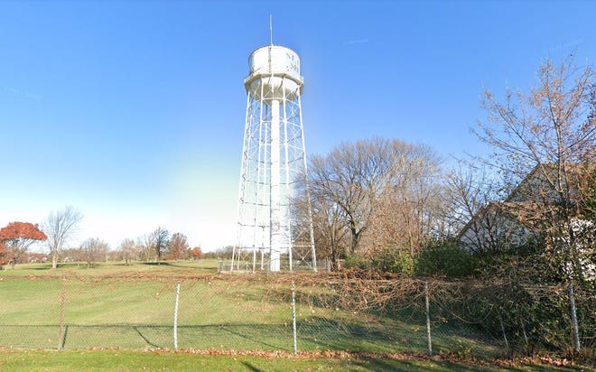 Water tower at St. Clair Shores Golf Club in St. Clair Shores.
