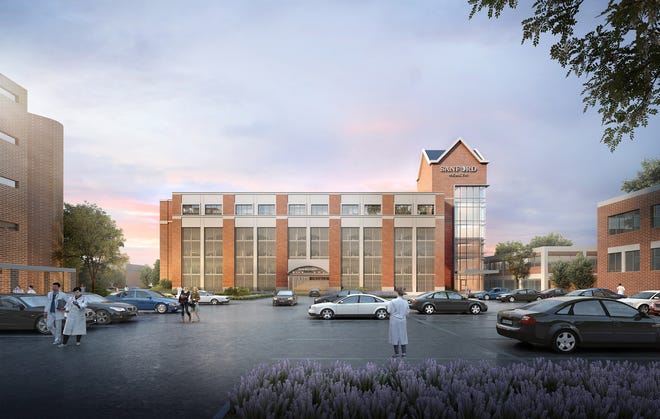 Sanford Health will add a 237,000-square-foot building to the main medical campus in Sioux Falls. The new Medical Building 1 will be five stories tall.