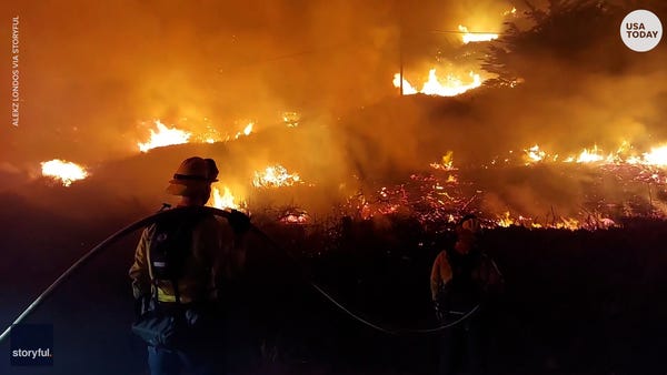 Colorado Fire rages near Big Sur, California