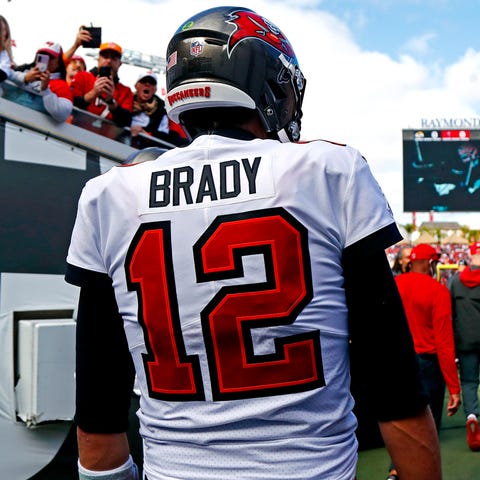 Tom Brady waits in the tunnel before playing the R