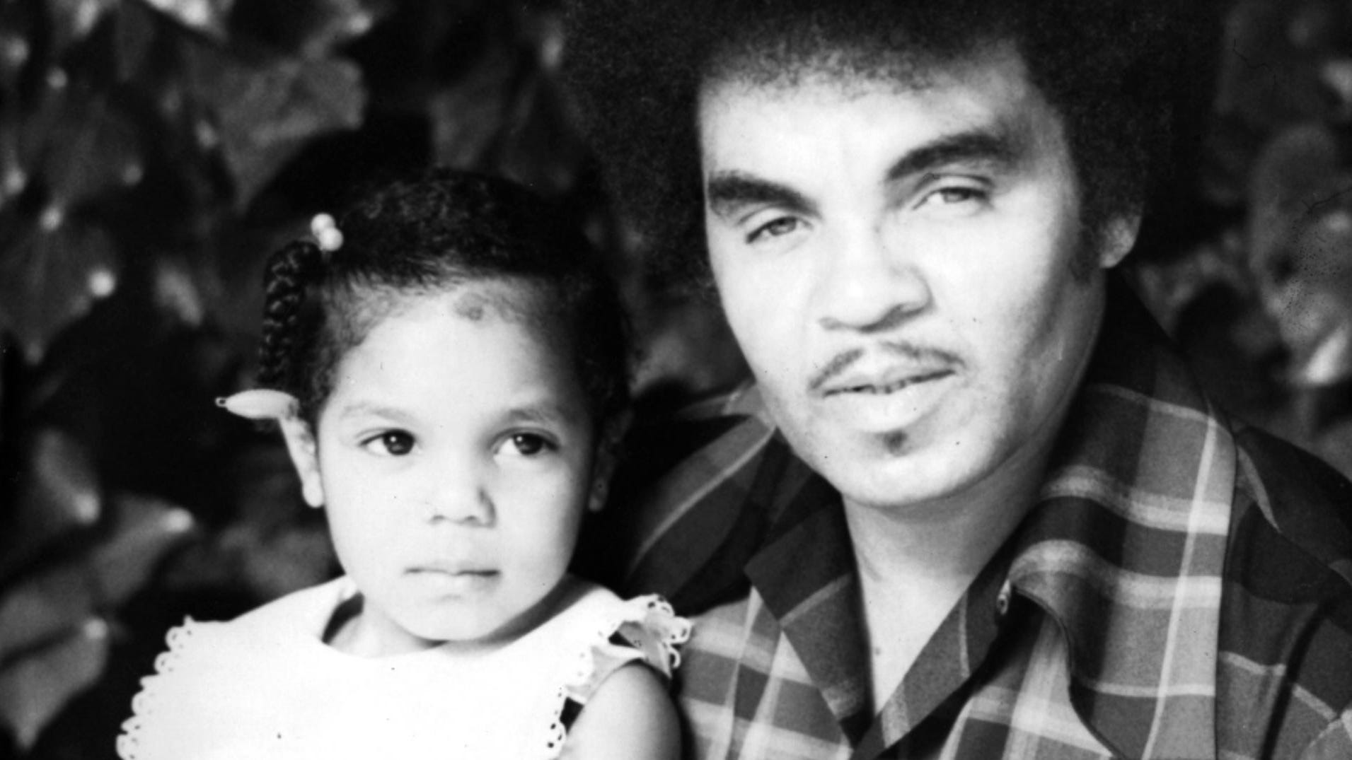 A young Janet with father Joe from 