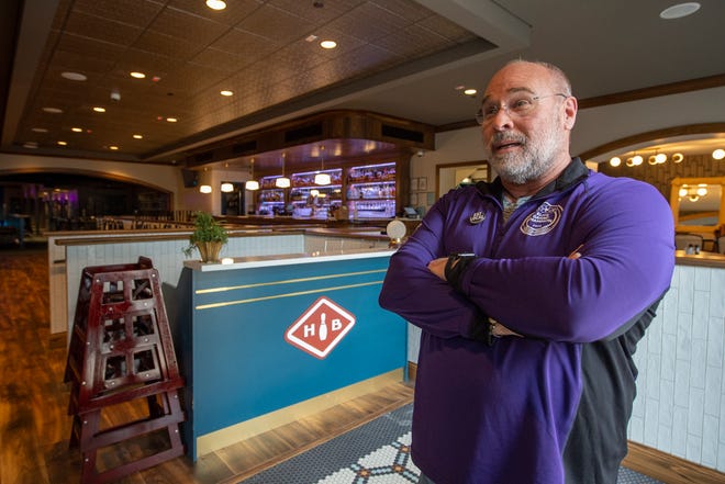 Hattiesburg restauranteur Robert St. John, one of four businessmen who joined to revitalize three Fondren District businesses in Jackson, Miss., stands at the door of Highball Lanes, a full-serve restaurant with St. John inspired cuisine. In the rear of the restaurant is a 10-lane bowling alley. The Capri Theatre and The Pearl tiki bar are the other two businesses that the group, including developer/owners David Pharr and Jason Watkins and managing partners Jarred Patterson and St. John, recently opened.