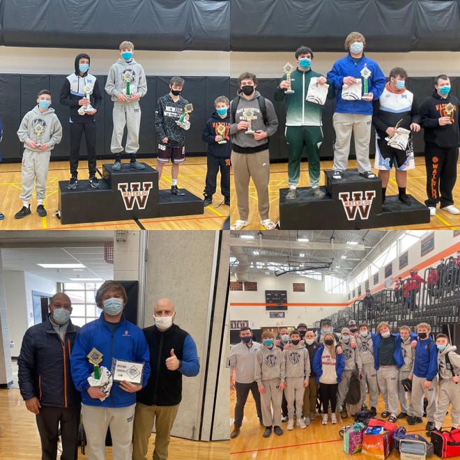 At the Jan. 21 Finger Lakes League Championships at Waterloo,  Marcus Whitman/Penn Yan's Jacob Eaves (102 lbs.) and Mason Peterson (285 lbs.) were each named champions in their respective wright class. Peterson was also awarded "Most Outstanding Wrestler" of the tournament.