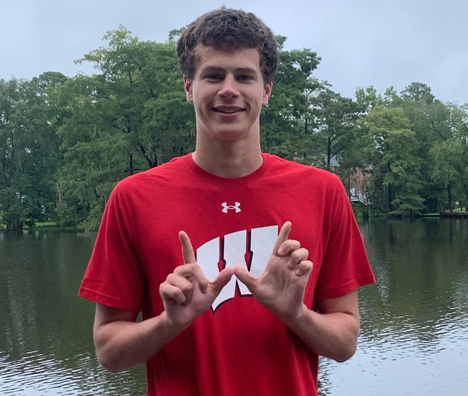 New Bern's Charlie Jones, who attends Epiphany School, will swim at the University of Wisconsin in the fall of 2022.