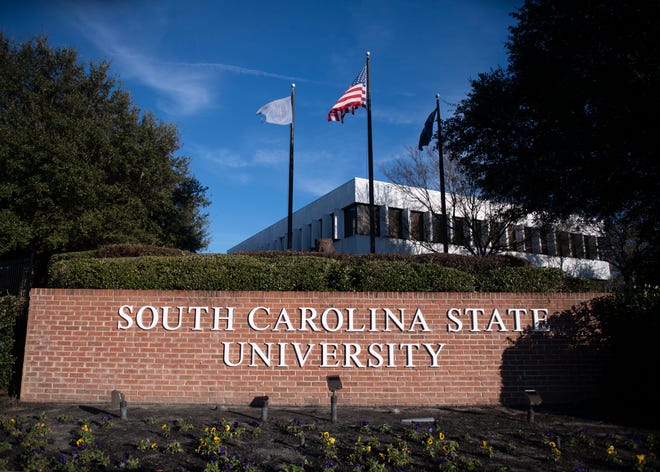 Outside of South Carolina State University, in Orangeburg, SC, Monday, January 24, 2022. 