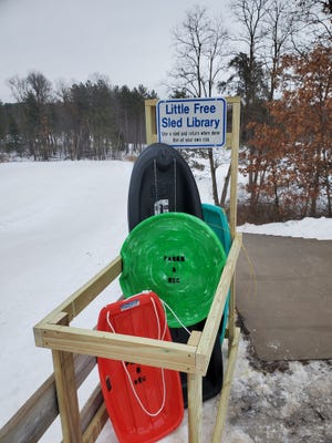 An anonymous donor gave the city of Stevens Point a set of free sleds for the public to use at Iverson Park in January.