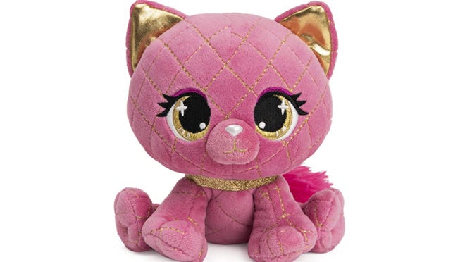 This plush toy is for an incredibly fashionable child.